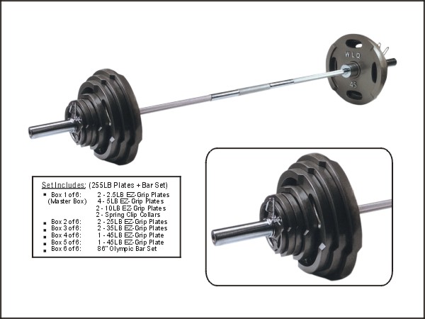 EFA8932 300LB OLYMPIC WEIGHT SET