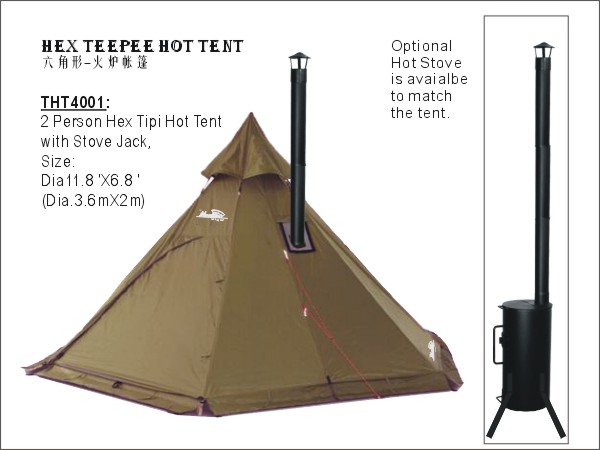 THT4001 2P TEEPEE HOT TENT-REGULAR